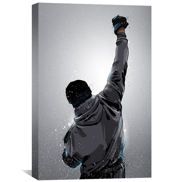 Rocky Win Canvas Art Clock Canvas