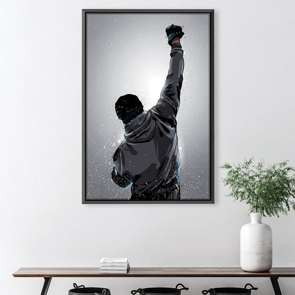 Rocky Win Canvas Art 30 x 45cm / Unframed Canvas Print Clock Canvas