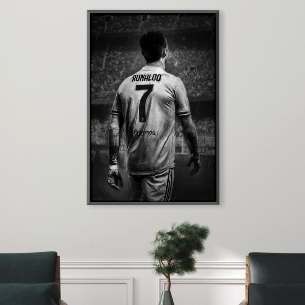 Ronaldo Canvas Art 30 x 45cm / Unframed Canvas Print Clock Canvas