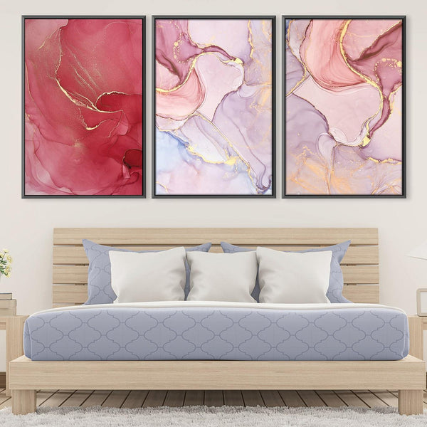 Rose Petal Canvas Art Clock Canvas