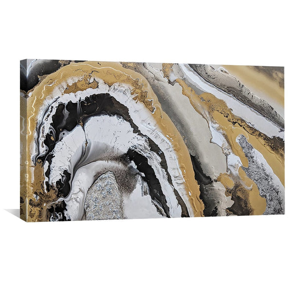 Royal Geode III Canvas Art Clock Canvas