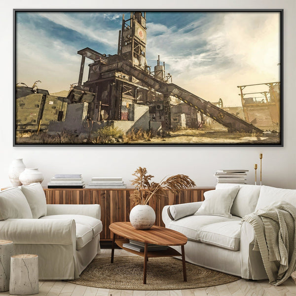 Rust Canvas Art Clock Canvas