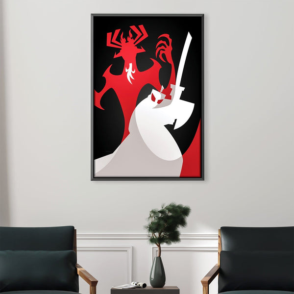 Samurai Jack Canvas Art Clock Canvas