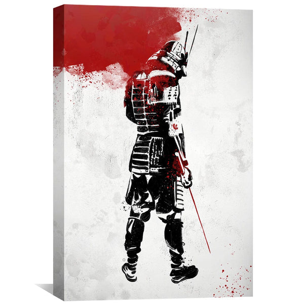 Samurai Warrior Canvas Art Clock Canvas