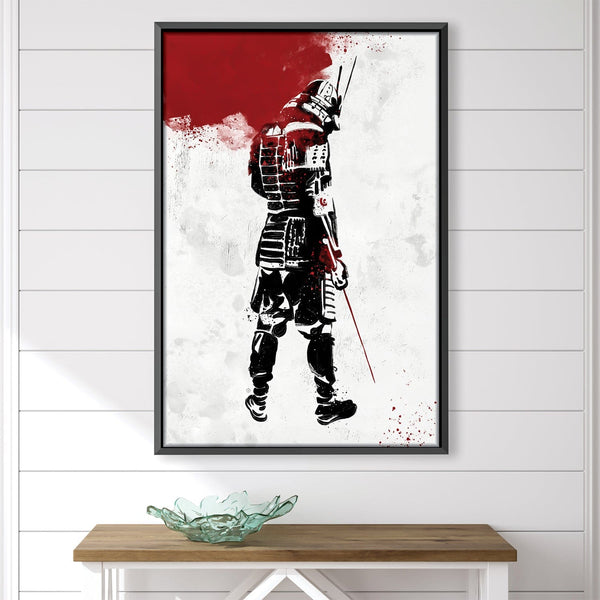 Samurai Warrior Canvas Art 30 x 45cm / Unframed Canvas Print Clock Canvas