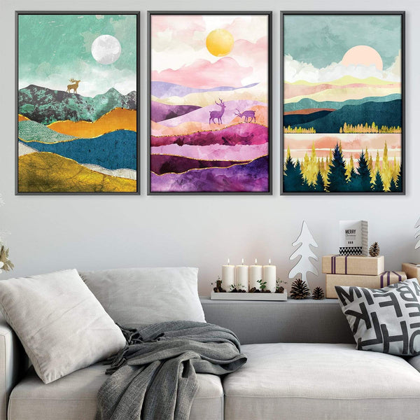 Scenic Landscape Canvas Art Clock Canvas