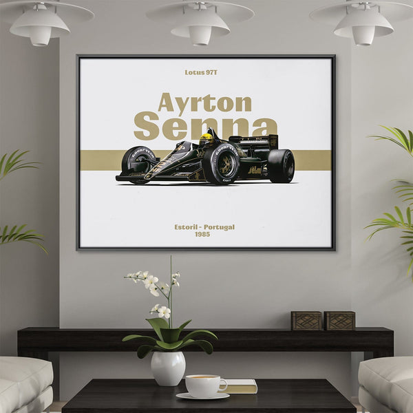 Senna Lotus Canvas Art 45 x 30cm / Unframed Canvas Print Clock Canvas