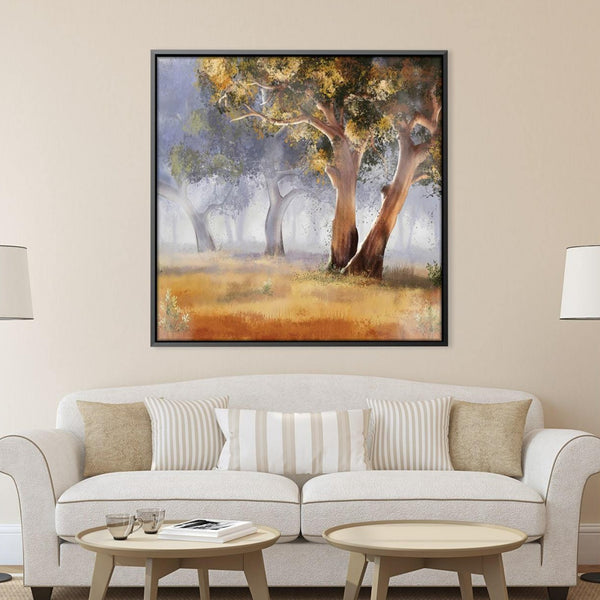 Serene Forest Canvas Art Clock Canvas