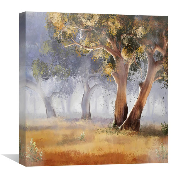 Serene Forest Canvas Art Clock Canvas