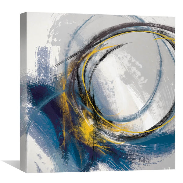 Shaded Brush Strokes Canvas Art 30 x 30cm / Unframed Canvas Print Clock Canvas