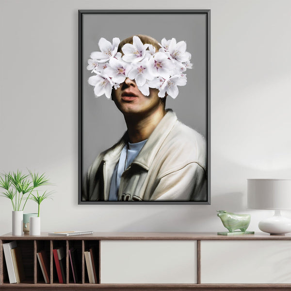 Shady Bouquet Canvas Art Clock Canvas