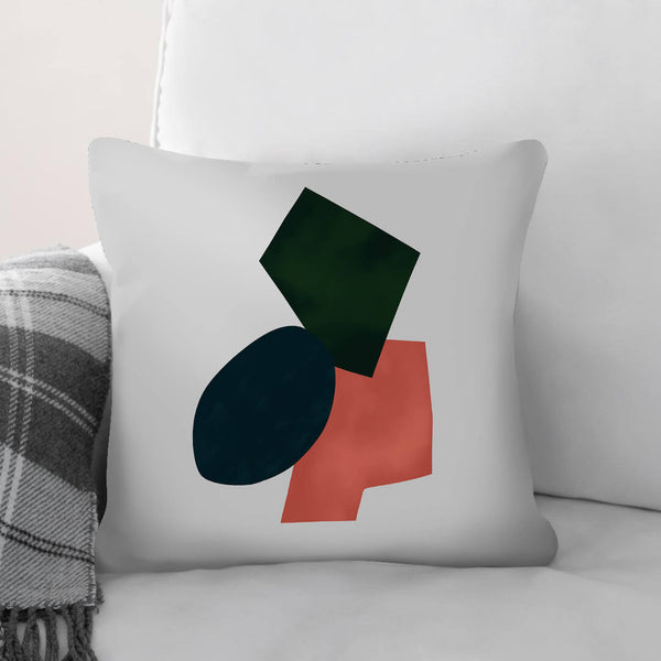 Shapes of Abstract B Cushion Cushion 45 x 45cm Clock Canvas