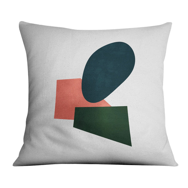 Shapes of Abstract C Cushion Cushion 45 x 45cm Clock Canvas