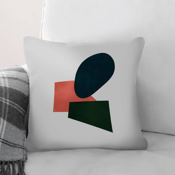 Shapes of Abstract C Cushion Cushion 45 x 45cm Clock Canvas