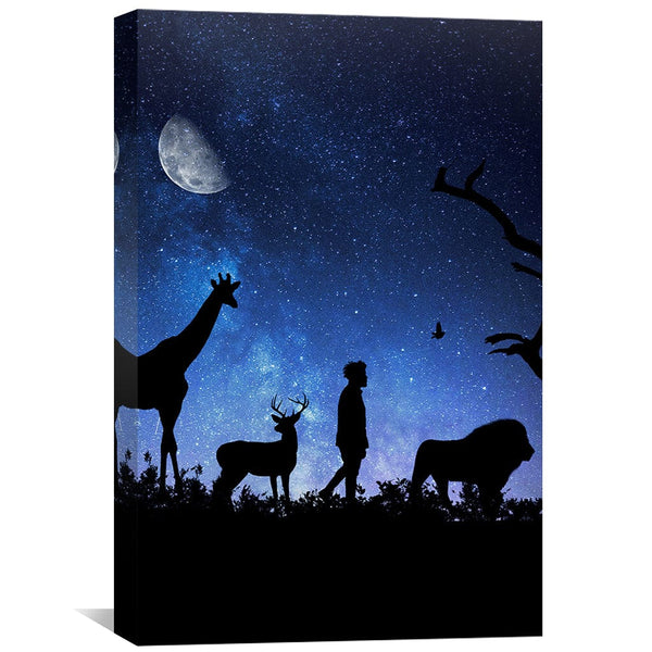 Silhouette Canvas Art Clock Canvas