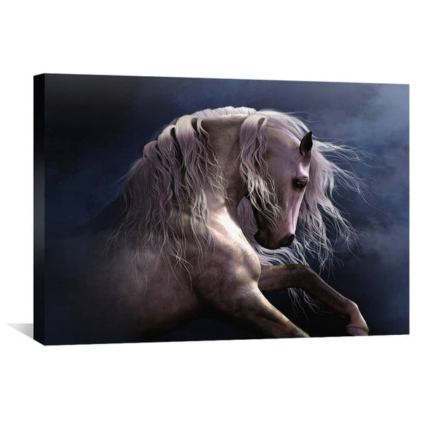 Silver  Ghost II Canvas Art 45 x 30cm / Unframed Canvas Print Clock Canvas