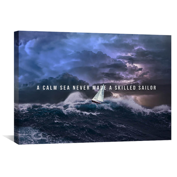 Skilled Sailor Canvas Art 30 x 45cm / Standard Gallery Wrap Clock Canvas