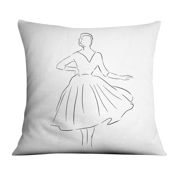 Skirts and Dresses A Cushion Cushion 45 x 45cm Clock Canvas