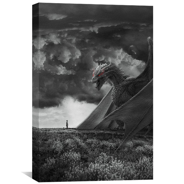 Sky Monster Canvas Art Clock Canvas