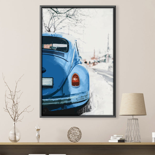 Snow Roads Canvas Art Clock Canvas