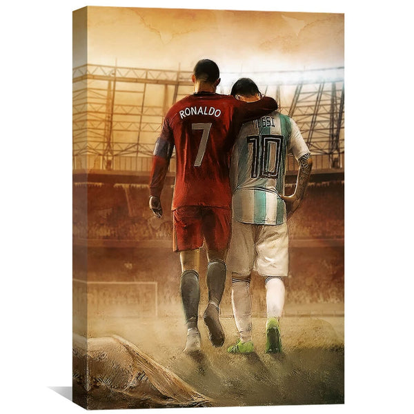 Soccer GOATs Canvas Art 30 x 45cm / Unframed Canvas Print Clock Canvas