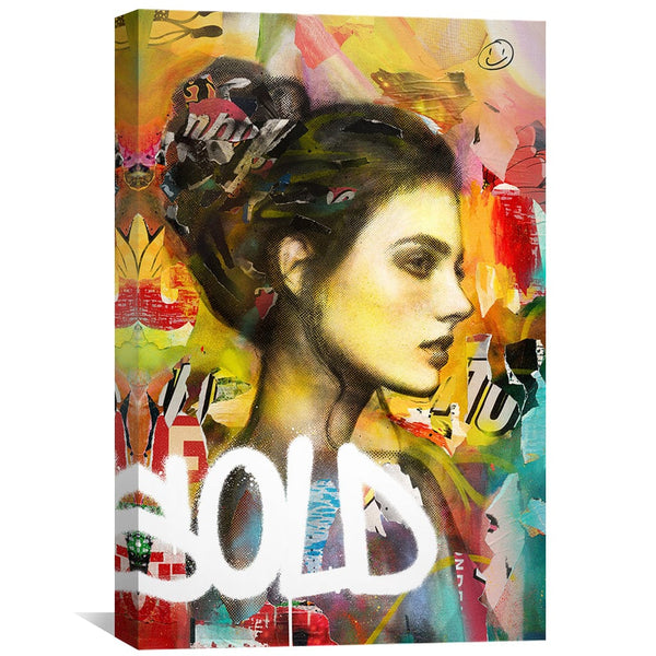 Sold Canvas Art Clock Canvas