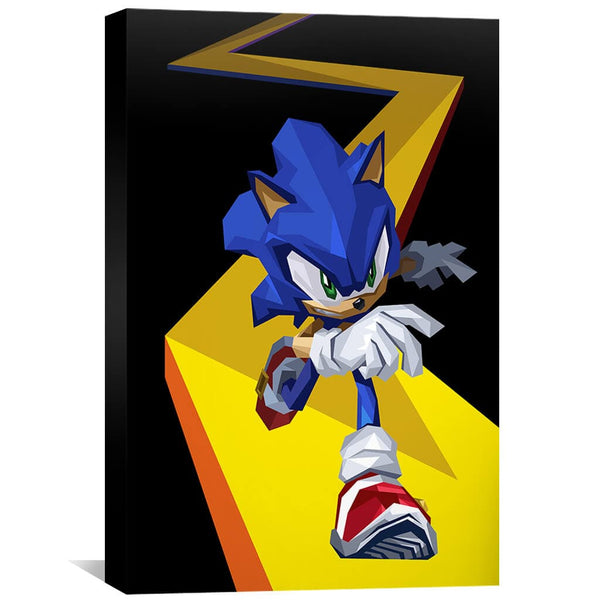 Sonic  Canvas Art 30 x 45cm / Unframed Canvas Print Clock Canvas