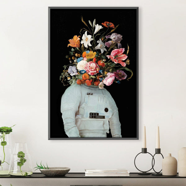 Space Bouquet Canvas Art Clock Canvas