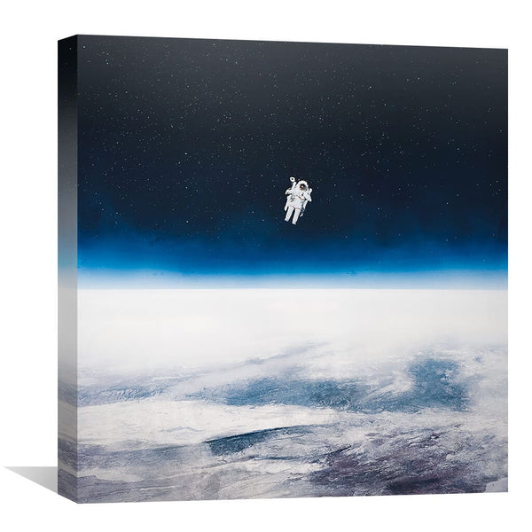 Space Float Canvas Art 30 x 30cm / Unframed Canvas Print Clock Canvas