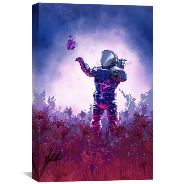 Space Nature Canvas Art Clock Canvas