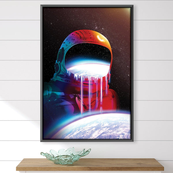 Space Watcher Canvas Art Clock Canvas