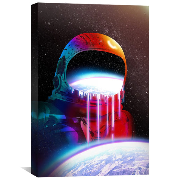 Space Watcher Canvas Art 30 x 45cm / Unframed Canvas Print Clock Canvas