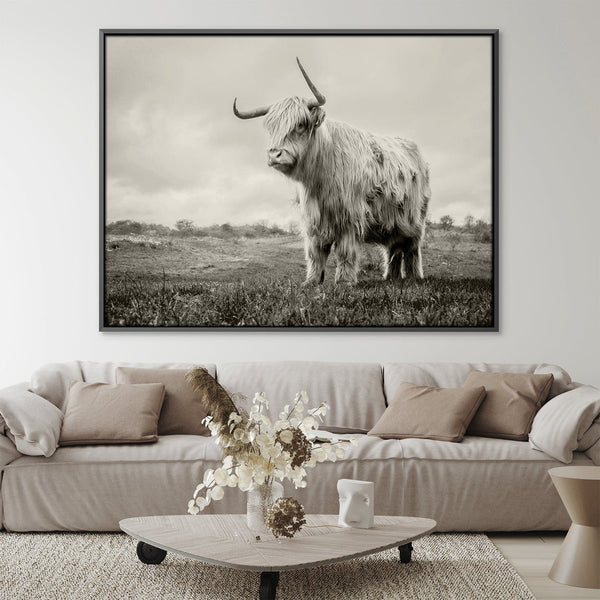 Stares Into The Distance Canvas Art 45 x 30cm / Unframed Canvas Print Clock Canvas