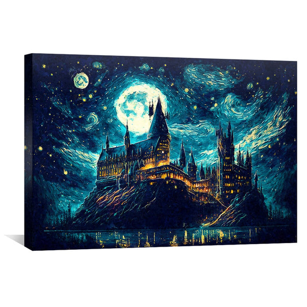 Starry Castle Canvas Art Clock Canvas