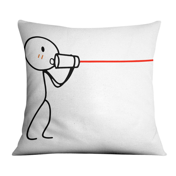 String Cup Love Cushion Cushion A / 45 x 45cm Clock Canvas