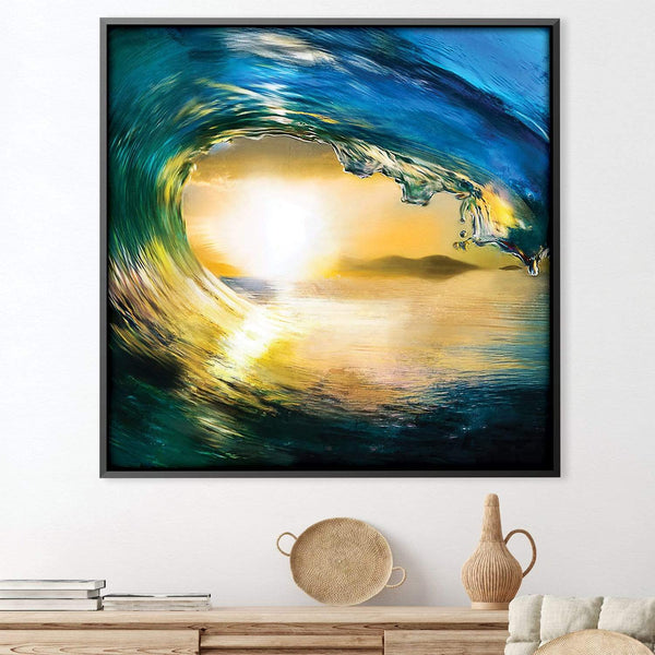 Swell Canvas Art Clock Canvas