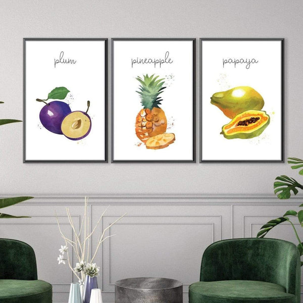 Tasteful Fruits Canvas Art Clock Canvas