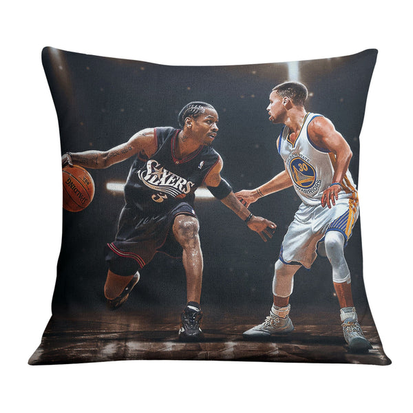 The Answer vs The Shooter Cushion 45 x 45cm Clock Canvas