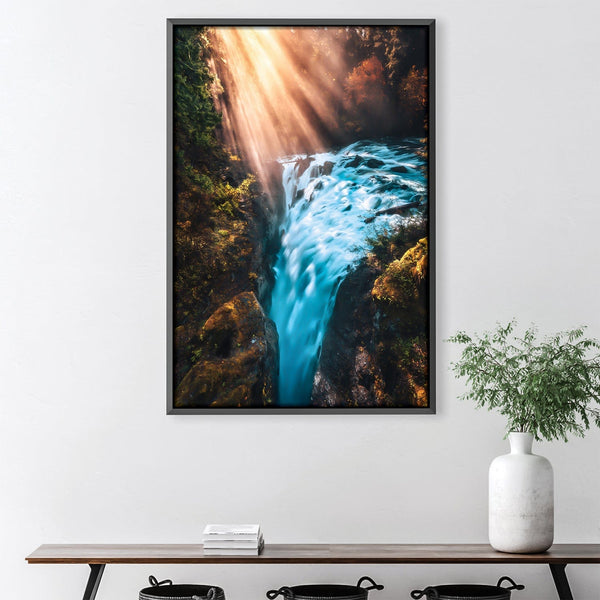 The Golden Abyss Canvas Art 30 x 45cm / Unframed Canvas Print Clock Canvas