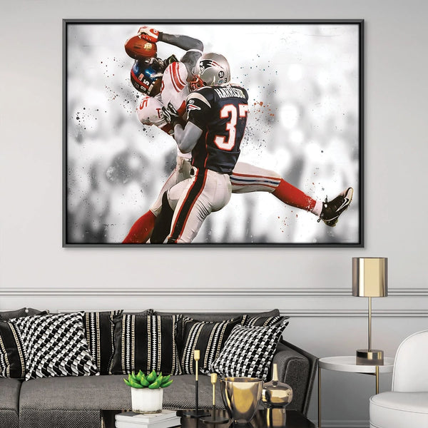 The Helmet Catch Canvas Art Clock Canvas