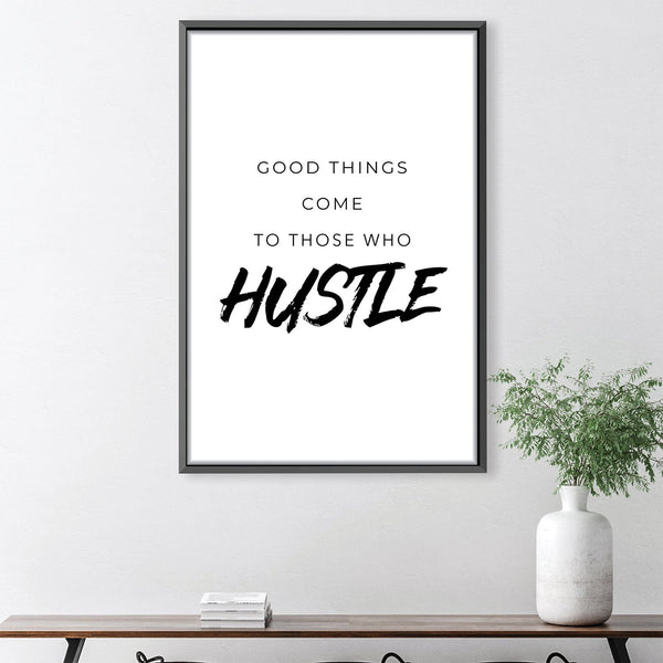 Those Who Hustle Canvas Art Clock Canvas