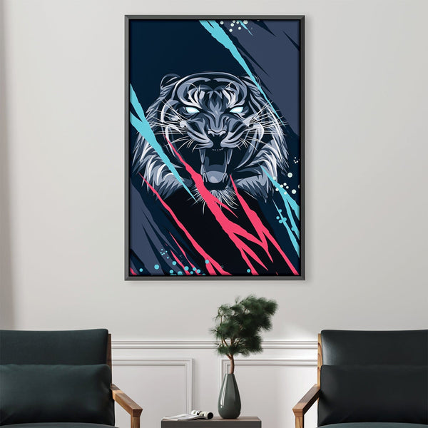 Tiger 3 Canvas Art 30 x 45cm / Unframed Canvas Print Clock Canvas