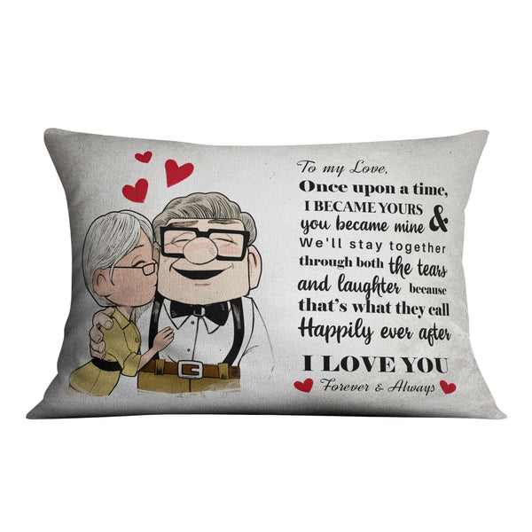 To My Forever Love Cushion Cushion 48 x 33cm Clock Canvas