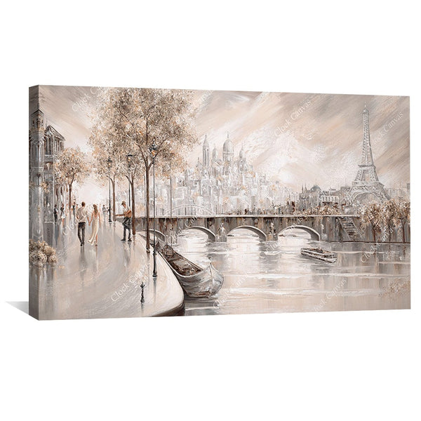 Together in Paris Canvas Art Clock Canvas