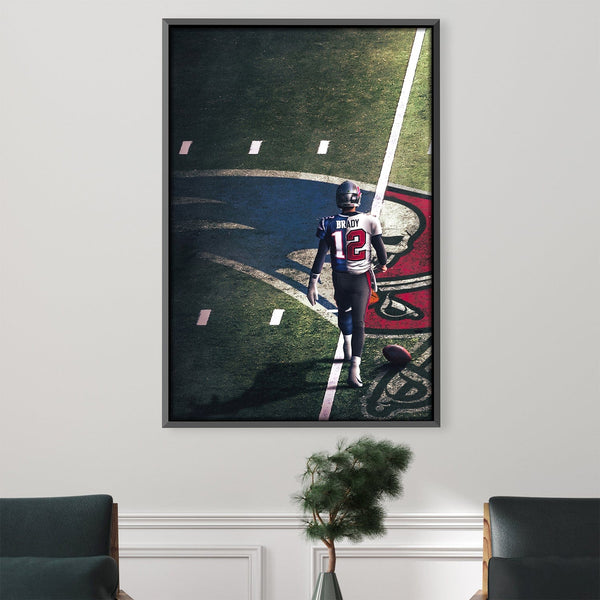 Tom Brady GOAT Canvas Art 30 x 45cm / Unframed Canvas Print Clock Canvas