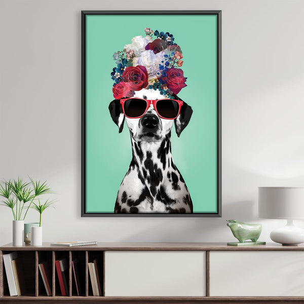 Too Cool Dalmatian Canvas Art 30 x 45cm / Unframed Canvas Print Clock Canvas