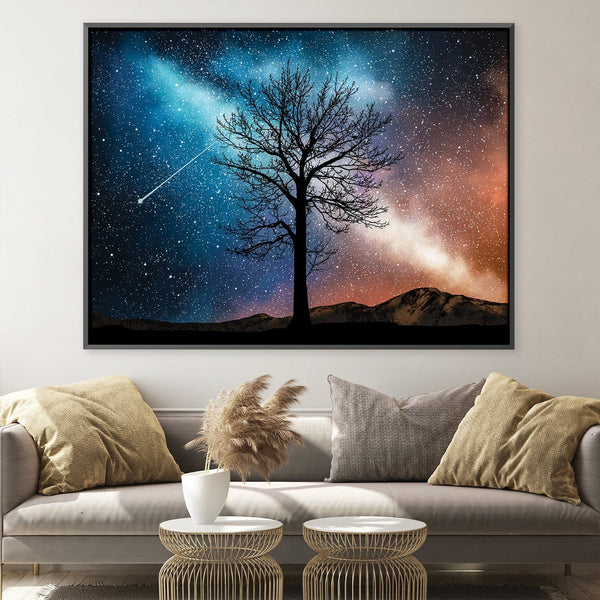 Tranquil Sky Canvas Art Clock Canvas