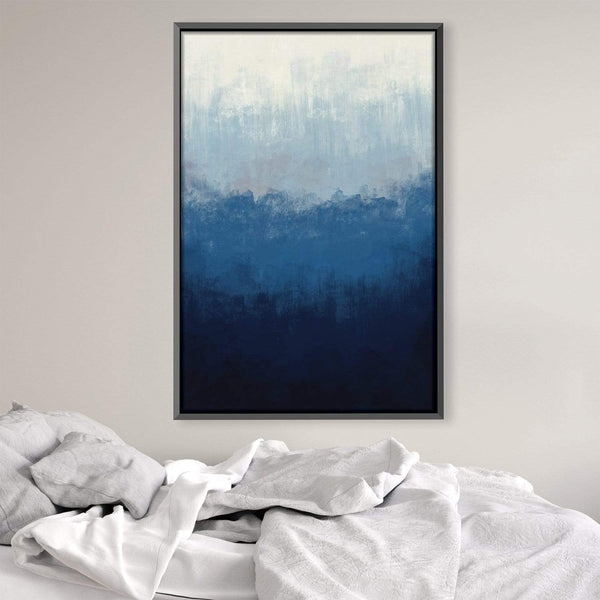 Transitioned Blue Canvas Art Clock Canvas