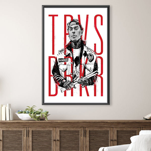 Travis Barker Canvas Art Clock Canvas