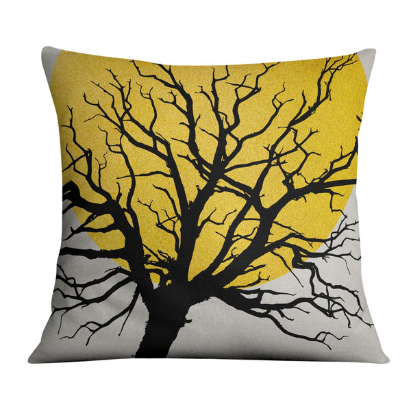 Tree Shadow C Cushion Cushion 45 x 45cm Clock Canvas